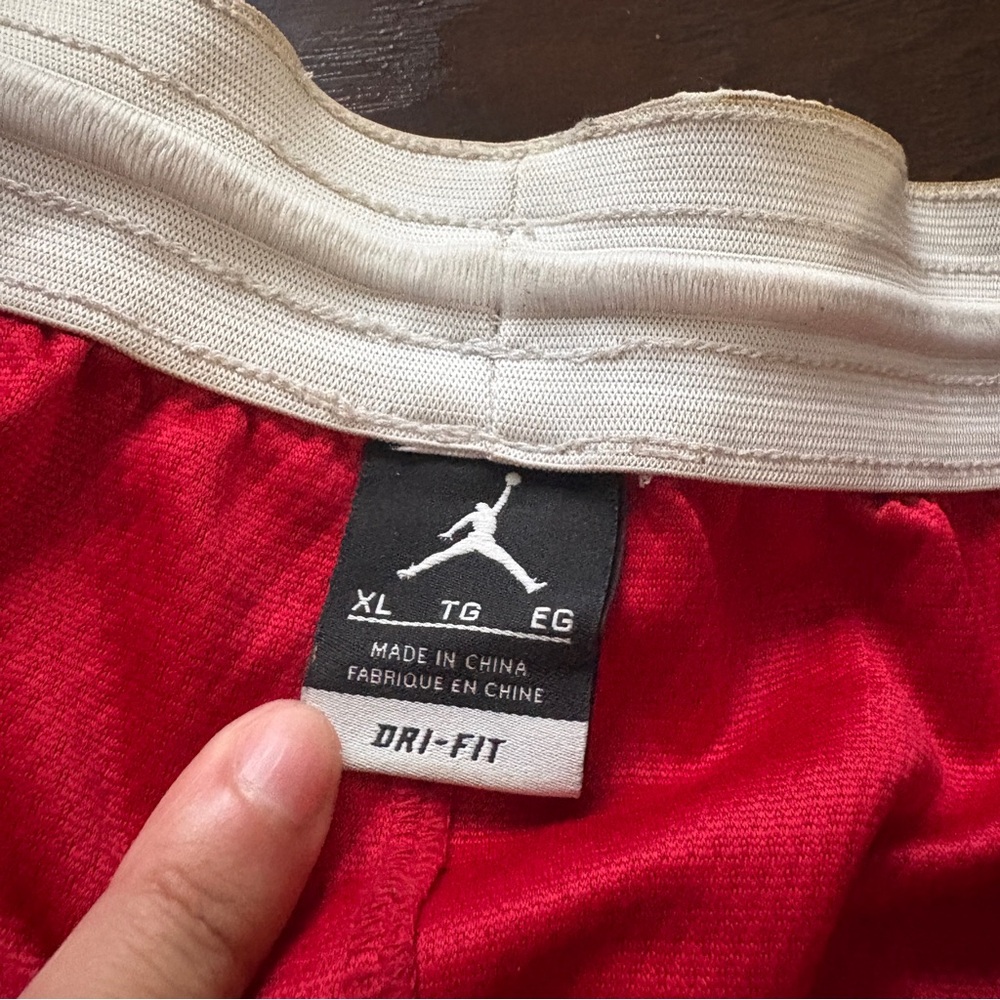 Jordan Jumpman Red Black & White Basketball Shorts - Picture 7 of 13
